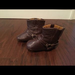 Frye brown leather harness boots 3M